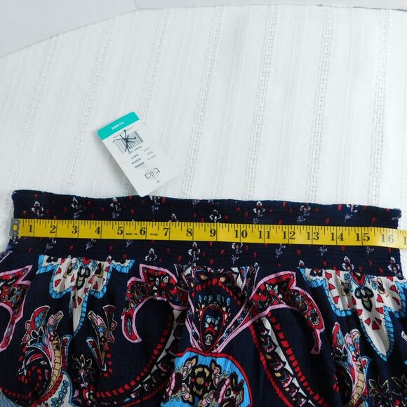 BILA Boho Skirt XL Festival Flowy Hippie Long Handkerchief Hem Elastic Waist NWT - Picture 8 of 9